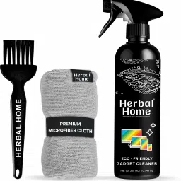 Herbal Home Gadget Cleaner 300 Ml And 1 Microfiber Cloth And 1 Advance Cleaning Brush for Computers, Gaming, Laptops, Mobiles-picture-15