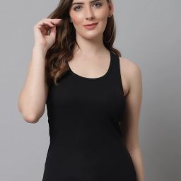 Women Black Tank Top/Vest-image-3