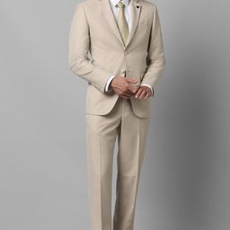 allen solly Men Single Breasted - 2 button Solid Suit-picture-28