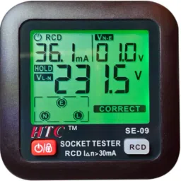 HTC SE 09 Socket Tester Outlet Tester Receptacle Tester with LCD Display Digital Multimeter-picture-12