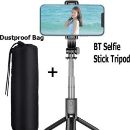 POZUB Top Hot Selling Bluetooth Selfie Stick Tripod With Fill Light +Dustproof Bag Wireless Detachable Remote, 360°Rotation, PZBL03 Selfie Stick And Stand With Flash Light And Remote Control R1S Selfie Stick Extendable Stick Mini Tripod With Detachable Remote For Smart Selfie Phone Holder Camera Flash Brackets Best Use For Make Videos Compatible With Mobiles Video Stand In Gimbal Stabilizer, |In Mobile Holder For Hand| Stand For Online Classes Selfie Sticks & Monopods Camera Remote Controls Tripod, Monopod, Monopod Kit, Tripod Ball Head, Tripod Bracket, Tripod Clamp, Tripod Kit-0