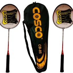 CB-85 (Pair) Orange Strung Badminton Racquet-17