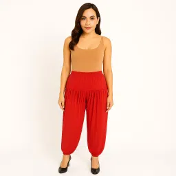 Solid Viscose Women Harem Pants-image-77