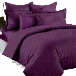 300 TC Cotton King Striped Flat Bedsheet-24