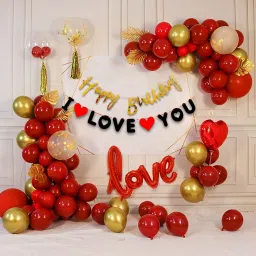 Solid Happy Birthday Decoration Set | Balloon For Birthday Decoration Theme Kit Combo Balloon-image-89