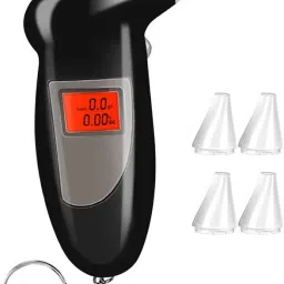 Non-Contact Digital Breathalyzer + Keychain Portable Breath Alcohol Tester BAC Digital TDS Meter-0