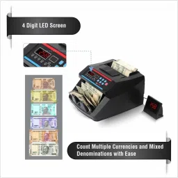 VMS Essentials with UV,MG Counterfeit Bill Detection Plus External Display CCM04 Note Counting Machine image 3