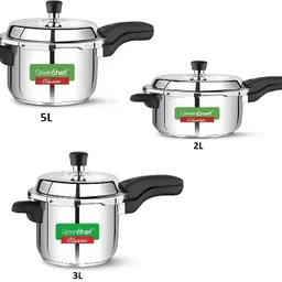 greenchef Class Stainless Steel Pressure Cooker 2 L, 3 L, 5 L Induction Bottom Pressure Cooker-picture-35