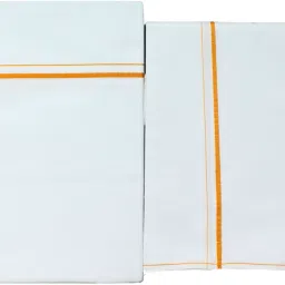 Prakasam Cotton Fine Dhoti (1.28x2.00m) With Towel(1.80m) Set Solid Men Dhoti-picture-21