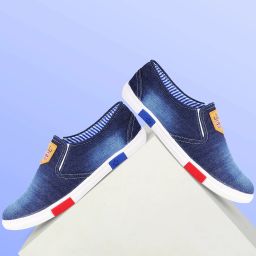 Slip On Denim casual Loafers For Men-image-59