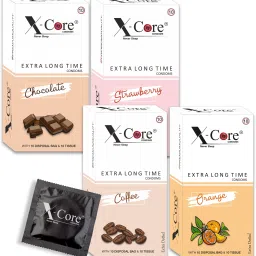 Honeymoon Cocktail Combo Pack (Chocolate, Strawberry, Orange Coffee) Condom-5
