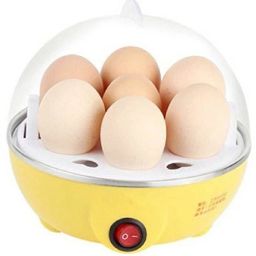 Electric Egg Boiler Poacher steamer fryer- Compact, Stylish 7 Egg Cooker (Color may Vary) C-105 Egg Cooker-image-4