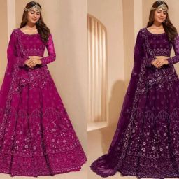 Embroidered Semi Stitched Lehenga Choli-image-13