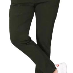 Men Regular Fit Black Linen Blend Trousers-image-19