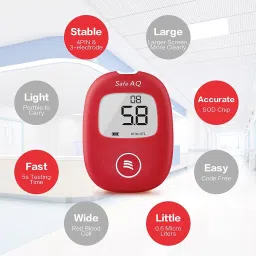 sinocare Safe AQ Smart With 50Strips Blood Glucose Monitoring Glucometer image 3