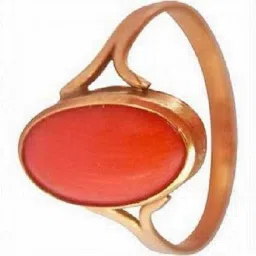 Red Coral Ring Munga(Moonga) Gold Plated Ring Copper Coral Gold Plated Ring-image-53
