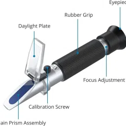 0-100% Salinity Hand Refractometer Hydrometer For Aquarium Salinity Checker Manual Handheld Refractometer-23