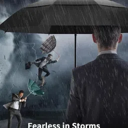 anycho 60inch Double Layer Big Umbrella for Men, Auto Open with Windproof Umbrella image 5