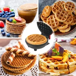 alakhexport Mini Waffle Maker, Round Waffle Maker Waffle Maker image 4