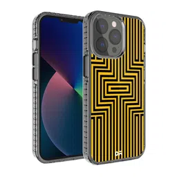 DailyObjects Adults Black & Yellow Maze Ochre Stride 2.0  iPhone 13 Pro Max Back Case-5