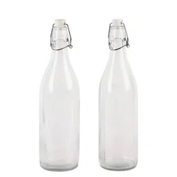 CDI Set Of 2 Transparent Solid Water Bottles With Inox Cap image 5