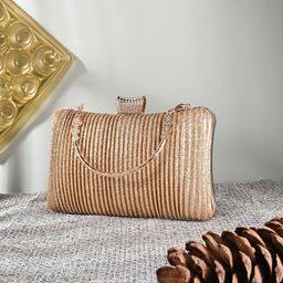 DressBerry Textured Box Clutch-24