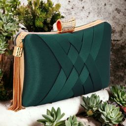 DressBerry Textured Box Clutch-31