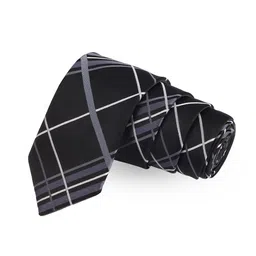 PELUCHE Grey & Black Checked Broad Tie Gift Box-image-68