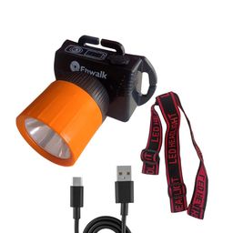 ENWALK Halo LED Headlamp Torch, Rechargeable Li-ion Battery, Adjustable Tilt Angle, Battery Level Indicator, Type-C Charging image 1