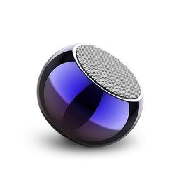 generic Bluetooth Speakr, Mini Bluetooth Speaker, Mini Bluetooth Speaker 4D Mini Electroplating Round Steel Speaker - Multicolor of 1 (Multicolor) image 1