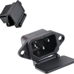 3 pin Power socket connector for power cable image 1