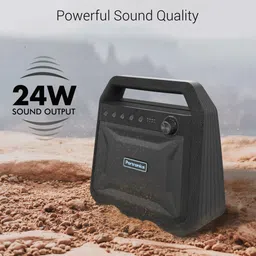 PORTRONICS Roar 24W Portable Bluetooth Speaker (7 Hours Playtime, Black) image 4