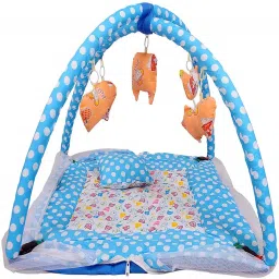 Polyester Infants Washable Baby Play Gym Mattress with Mosquito Net Mosquito Net-1