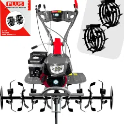 4 Stroke Light Weeder Work in Day/Night With Petrol Engine With Iron Wheel T3. Fuel Grass Trimmer-10