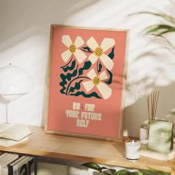 Floral Wall Art Frame | Modern Home Décor for Office, Bedroom & Living Room Digital Reprint 12 inch x 9 inch Painting-image-51