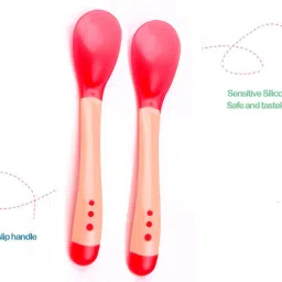mopslik Silicone Tip Heat Sensitive Temperature Sensing Spoons 2 Pcs …- Silicone image 5