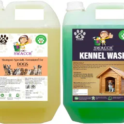 Dog Shampoo + Kennel Wash Combo Pack I Floor Cleaner Liquid I Economical Pack Conditioning Lemon, Jasmine Dog Shampoo-18