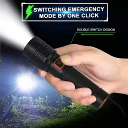 aubade 035 (ZOOMABLE METAL TORCH)5 Modes Flashlight, Super Bright Cree T6 LED Light Torch image 2