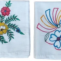 Biswas Bloom hanky-bb-02-first ["White","Red","Green"] Handkerchief-image-20