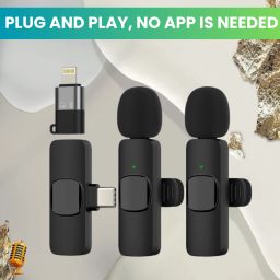 K9Dual Wireless Microphone Plug& Bluetooth Collar Mic forLive Stream/YoutubeO131 Microphone-image-61