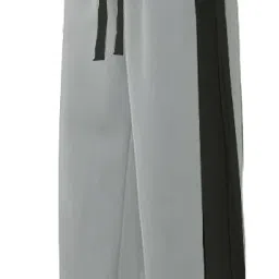 Men Colorblock Grey Track Pants-image-94