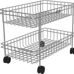 kitchen trolley / vegetable trolley / fruit basket easy to move kitchen trolley Steel Kitchen Trolley-image-39