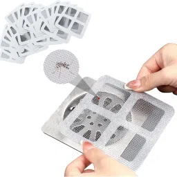 10PC Disposable Shower Drain Hair Catcher Waterproof Mesh Sticker for Bathroom Strainer-17