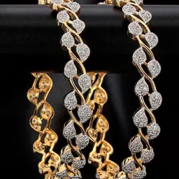 Alloy Gold-plated Bangle-16