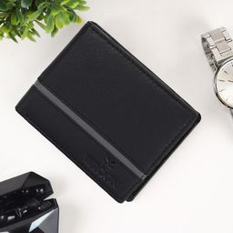 wrogn Men Casual Black Genuine Leather RFID Wallet-picture-13