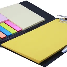 coi Memo Note Pad/Memo Note Book with Sticky Notes & Clip Holder in Diary Style Pocket-size Memo Pad UNRULED 50 Pages image 2