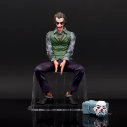 Joker Action Figure Sitting 24cm Suitable For Car Desk Toys For Kids-14