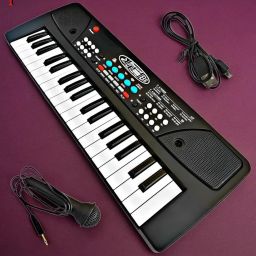 A566 Piano Keyboard with Recording ,Mic & Mobile Charger Best Birthday Gift for Boys and Girls Musical Instruments Latest Analog Analog Portable Keyboard-image-71