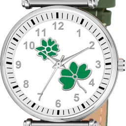 Analog Watch - For Women Flower Dial Leather Strep Analog Watch and Bracelet Combo For Girls and Women-image-97