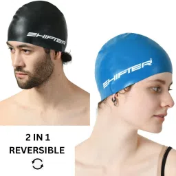 2 in 1 Silicone Swimming Cap Seamless Waterproof Men Women Long Hair Anti Slip Swimming Cap-82